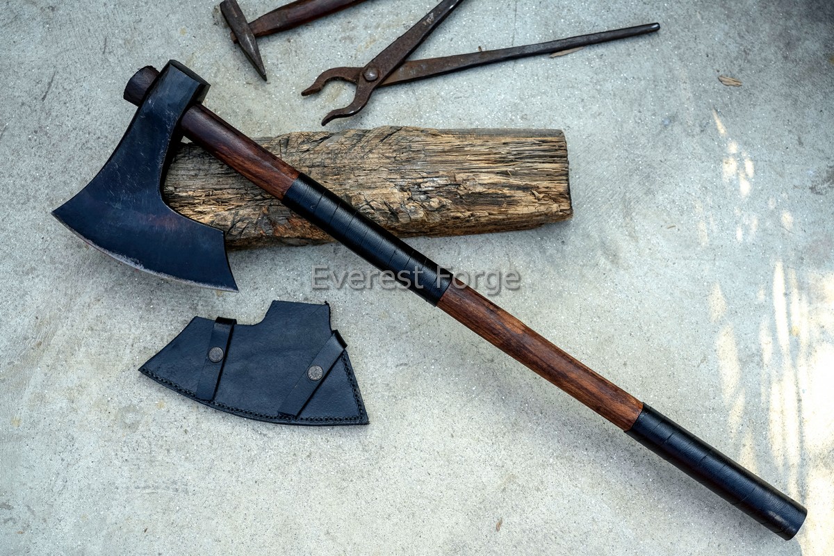 Viking Battle Axe | Hand-Forged 5160 Steel | EverestForge